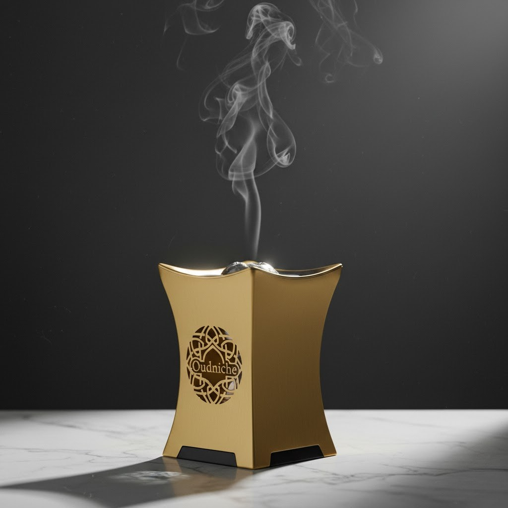 Oudniche Golden Incense Burner